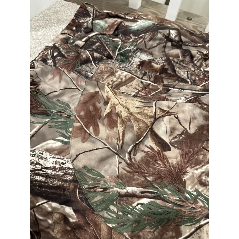 CABELAS REALTREE CAMO DRY PLUS WEATHER PROOF SCENT BLOCKER PANTS XL REG STRETCH